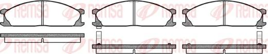 Remsa 0236.02 - Kit de plaquettes de frein, frein à disque cwaw.fr