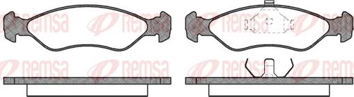 Remsa 0230.00 - Kit de plaquettes de frein, frein à disque cwaw.fr