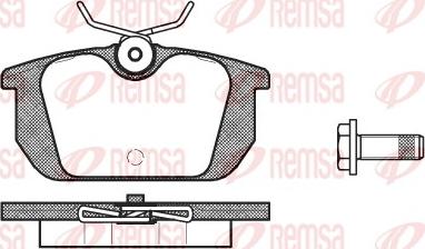 Remsa 0231.00 - Kit de plaquettes de frein, frein à disque cwaw.fr