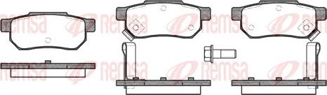 Remsa 0233.02 - Kit de plaquettes de frein, frein à disque cwaw.fr