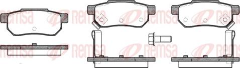 Remsa 0233.12 - Kit de plaquettes de frein, frein à disque cwaw.fr