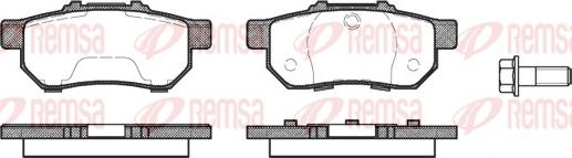 Remsa 0233.20 - Kit de plaquettes de frein, frein à disque cwaw.fr