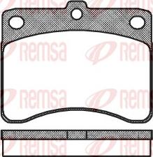 Remsa 0232.00 - Kit de plaquettes de frein, frein à disque cwaw.fr