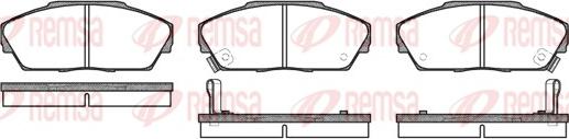 Remsa 0237.02 - Kit de plaquettes de frein, frein à disque cwaw.fr