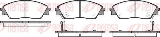 Remsa 0229.02 - Kit de plaquettes de frein, frein à disque cwaw.fr