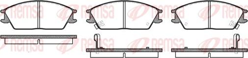 Remsa 0224.02 - Kit de plaquettes de frein, frein à disque cwaw.fr