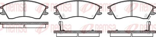 Remsa 0224.12 - Kit de plaquettes de frein, frein à disque cwaw.fr