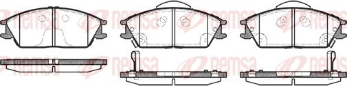 Remsa 0224.22 - Kit de plaquettes de frein, frein à disque cwaw.fr