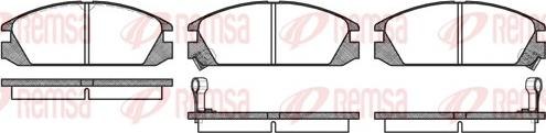 Remsa 0228.02 - Kit de plaquettes de frein, frein à disque cwaw.fr