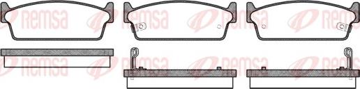 Remsa 0227.02 - Kit de plaquettes de frein, frein à disque cwaw.fr