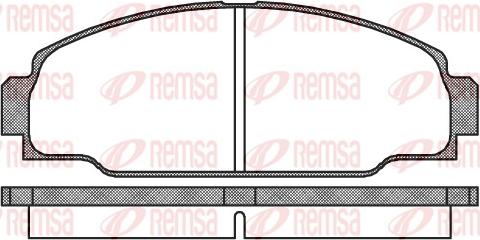 Remsa 0274.00 - Kit de plaquettes de frein, frein à disque cwaw.fr