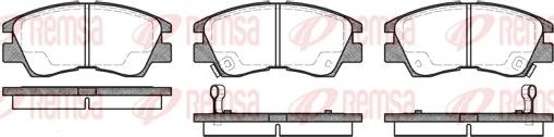 Remsa 0275.02 - Kit de plaquettes de frein, frein à disque cwaw.fr