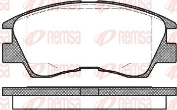 Remsa 0275.10 - Kit de plaquettes de frein, frein à disque cwaw.fr