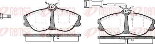 Remsa 0276.02 - Kit de plaquettes de frein, frein à disque cwaw.fr