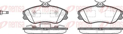 Remsa 0276.20 - Kit de plaquettes de frein, frein à disque cwaw.fr