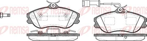 Remsa 0276.22 - Kit de plaquettes de frein, frein à disque cwaw.fr