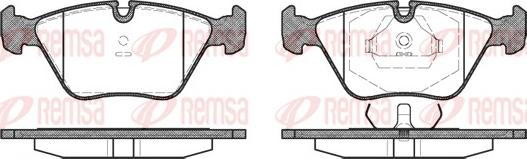 Remsa 0270.40 - Kit de plaquettes de frein, frein à disque cwaw.fr