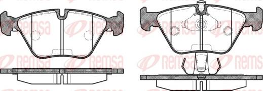 Remsa 0270.15 - Kit de plaquettes de frein, frein à disque cwaw.fr