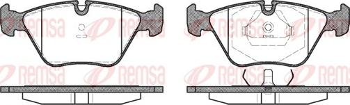 Remsa 0270.10 - Kit de plaquettes de frein, frein à disque cwaw.fr