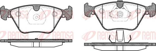 Remsa 0270.13 - Kit de plaquettes de frein, frein à disque cwaw.fr