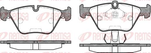 Remsa 0270.25 - Kit de plaquettes de frein, frein à disque cwaw.fr