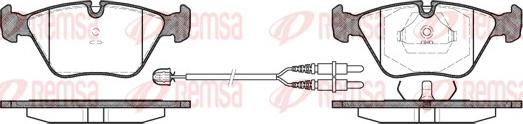 Remsa 0270.22 - Kit de plaquettes de frein, frein à disque cwaw.fr