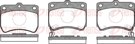 Remsa 0271.02 - Kit de plaquettes de frein, frein à disque cwaw.fr