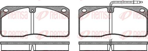 Remsa 0278.40 - Kit de plaquettes de frein, frein à disque cwaw.fr