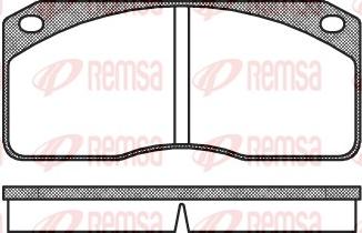 Remsa 0278.00 - Kit de plaquettes de frein, frein à disque cwaw.fr