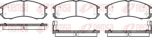 Remsa 0273.02 - Kit de plaquettes de frein, frein à disque cwaw.fr