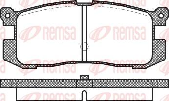 Remsa 0272.00 - Kit de plaquettes de frein, frein à disque cwaw.fr