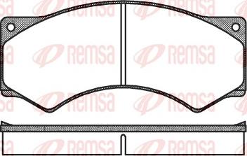 Remsa 0277.00 - Kit de plaquettes de frein, frein à disque cwaw.fr