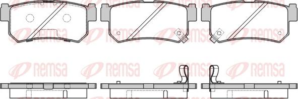 Remsa 0746.42 - Kit de plaquettes de frein, frein à disque cwaw.fr