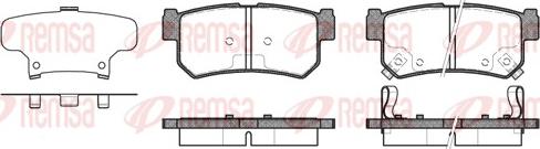 Remsa 0746.62 - Kit de plaquettes de frein, frein à disque cwaw.fr