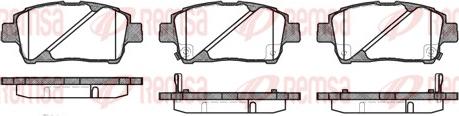 Remsa 0740.02 - Kit de plaquettes de frein, frein à disque cwaw.fr