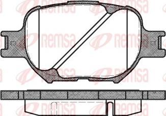 Remsa 0742.00 - Kit de plaquettes de frein, frein à disque cwaw.fr