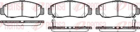 Remsa 0747.12 - Kit de plaquettes de frein, frein à disque cwaw.fr