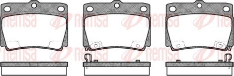 Remsa 0750.02 - Kit de plaquettes de frein, frein à disque cwaw.fr