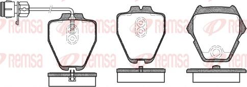 Remsa 0752.12 - Kit de plaquettes de frein, frein à disque cwaw.fr