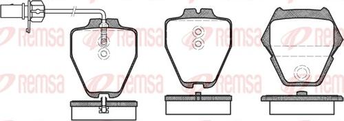 Remsa 0752.22 - Kit de plaquettes de frein, frein à disque cwaw.fr