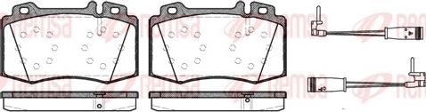 Remsa 0769.02 - Kit de plaquettes de frein, frein à disque cwaw.fr