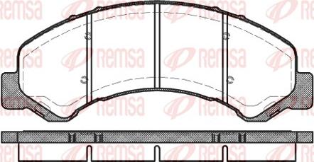 Remsa 0763.00 - Kit de plaquettes de frein, frein à disque cwaw.fr