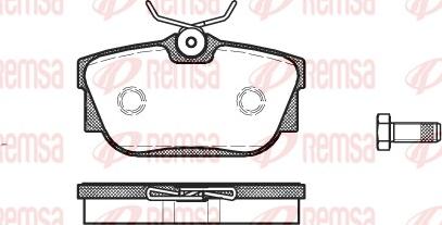 Remsa 0767.00 - Kit de plaquettes de frein, frein à disque cwaw.fr