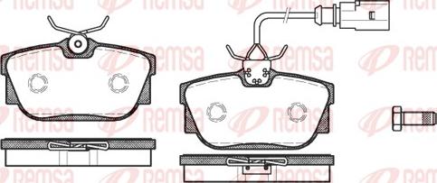 Remsa 0767.01 - Kit de plaquettes de frein, frein à disque cwaw.fr