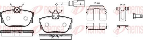 Remsa 0767.12 - Kit de plaquettes de frein, frein à disque cwaw.fr