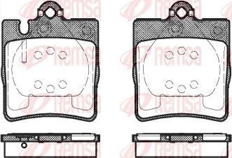 Remsa 0709.10 - Kit de plaquettes de frein, frein à disque cwaw.fr