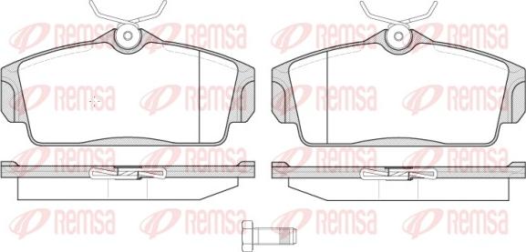 Remsa 0704.10 - Kit de plaquettes de frein, frein à disque cwaw.fr