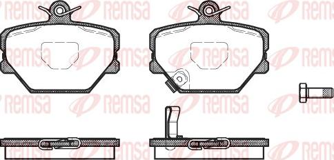 Remsa 0705.02 - Kit de plaquettes de frein, frein à disque cwaw.fr