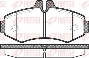 Remsa 0701.00 - Kit de plaquettes de frein, frein à disque cwaw.fr