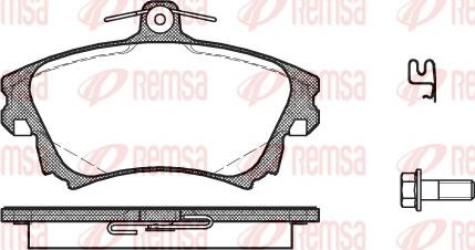 Remsa 0708.02 - Kit de plaquettes de frein, frein à disque cwaw.fr